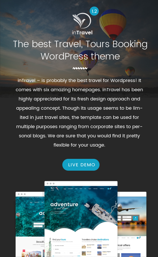Travel WordPress theme